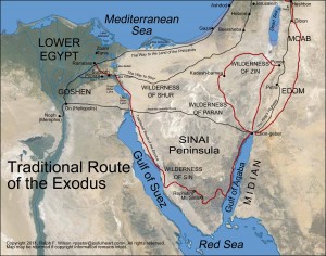 www.Jesuswalk.com - Traditional Route of the Exodus